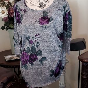 COPY - Bobbie Brooks light sweater gray purple